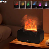 Difusor De Aroma Con Efecto Llama Y Luz LED
